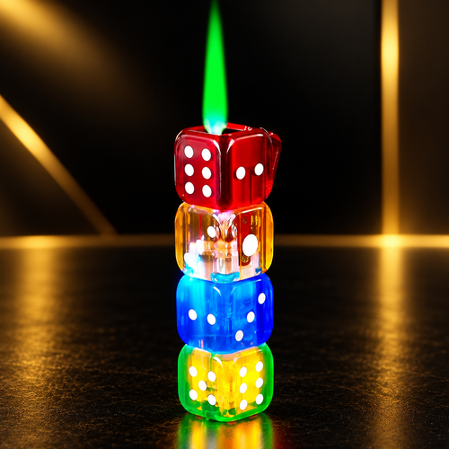 Colorfull Dice Jet Flame Lighter