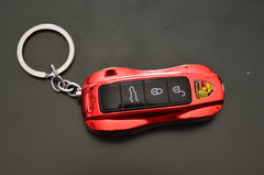 Car keychain on keyring